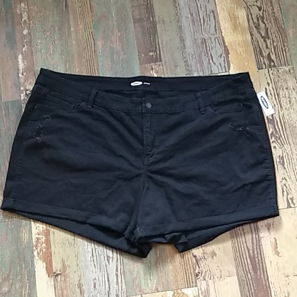 NWT | Old Navy | Black Jeans Shorts | Plus Size